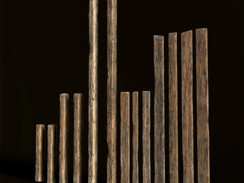 Wooden Planks 3D Model