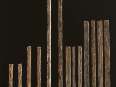 Wooden Planks 3D Model