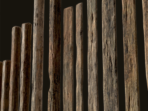 Wooden Planks 3D Model