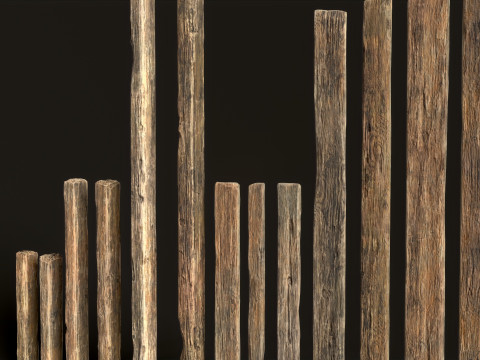 Wooden Planks 3D Model