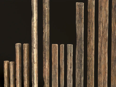 Wooden Planks 3D Model