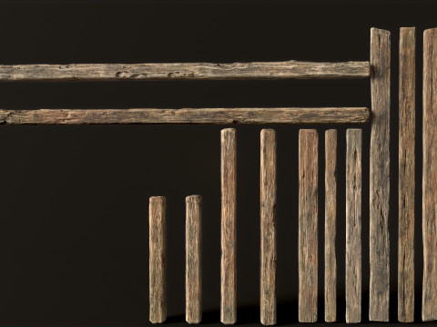 Wooden Planks 3D Model