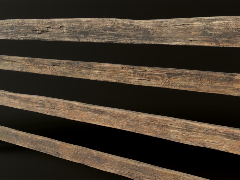 Wooden Planks 3D Model