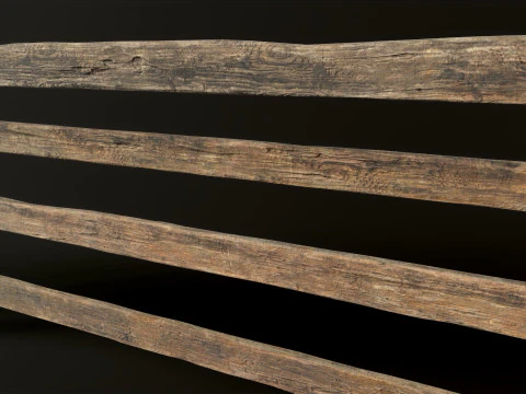 Wooden Planks 3D Model
