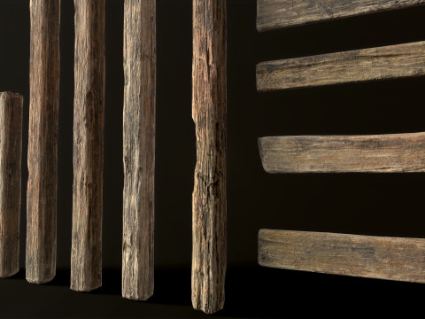 Wooden Planks 3D Model