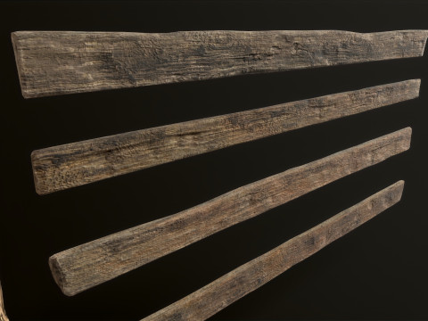 Wooden Planks 3D Model