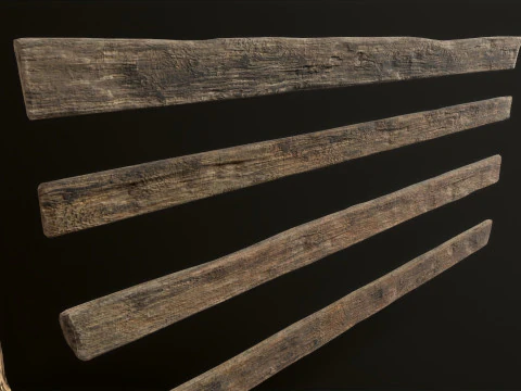 Wooden Planks 3D Model