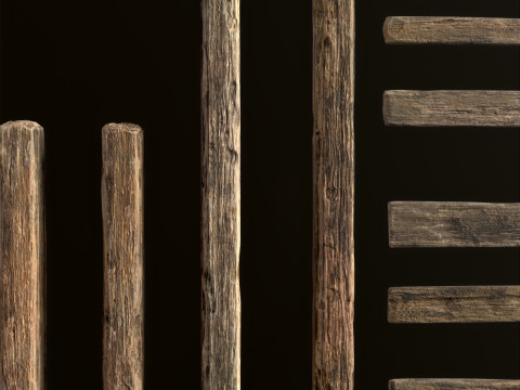 Wooden Planks 3D Model