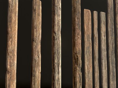 Wooden Planks 3D Model