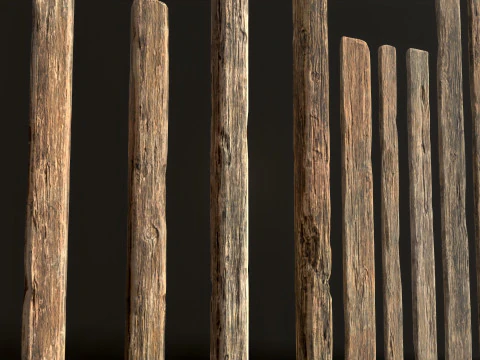 Wooden Planks 3D Model