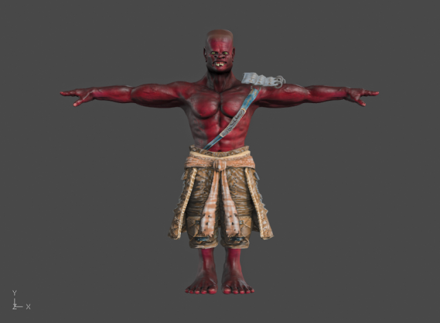 monster 01 3D Model .c4d .max .obj .3ds .fbx .stl .blend 