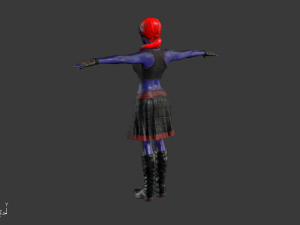 womenblue Model 3D