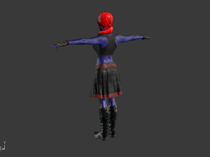 womenblue 3D Model