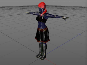 womenblue 3D Model