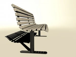 park bench 3D Model