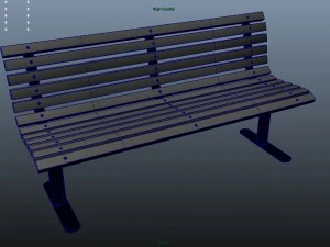 park bench 3D Model
