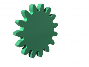 spur gear with evolvent - small set 3D Print Model