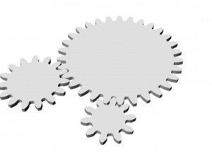 spur gear with evolvent - small set 3D Print Model