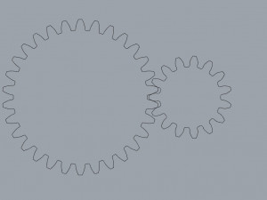 spur gear with evolvent - small set 3D Print Model