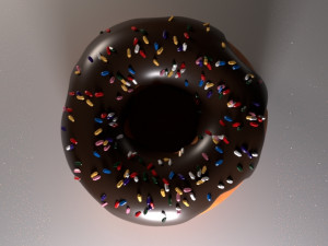 doughnut with sprinkles 3D Model