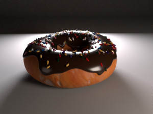 doughnut with sprinkles Modèle 3D