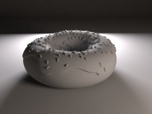 doughnut with sprinkles 3D Model