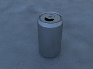 standard soda drink can no textures 3D Model