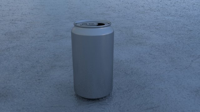 standard soda drink can no textures 3D Model .c4d .max .obj .3ds .fbx .stl .blend 