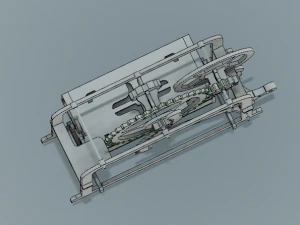 mechanical visit card holder 3D Print Model