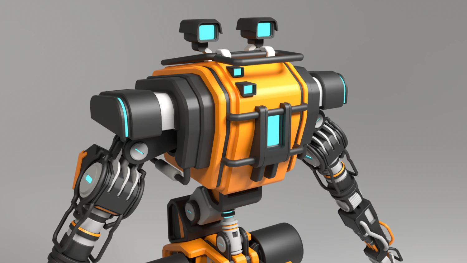 bot gk9 3D Model .c4d .max .obj .3ds .fbx .stl .blend 
