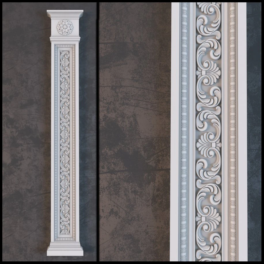 classic column decorative 3D Model .c4d .max .obj .3ds .fbx .stl .blend 
