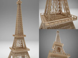 torre eiffel Modelo 3D