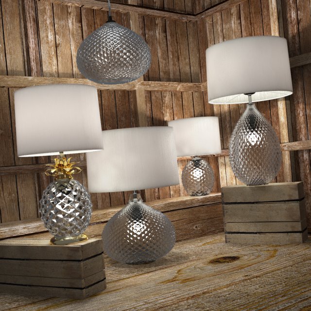 decorative lamps glamour Model 3D .c4d .max .obj .3ds .fbx .stl .blend