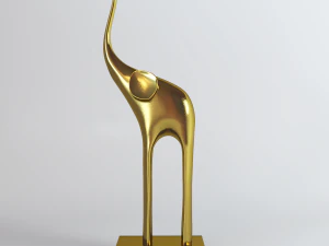 figurines five elephants 3D Model