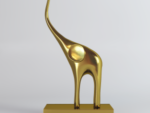 figurines five elephants 3D Модель