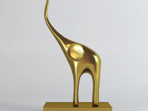 figurines five elephants 3D Model