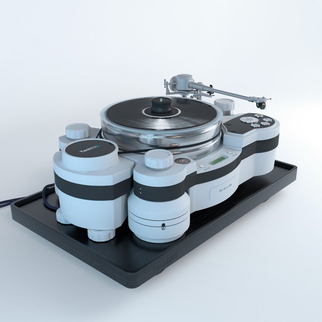vinyl player techdas air force one 3D Model .c4d .max .obj .3ds .fbx .stl .blend 