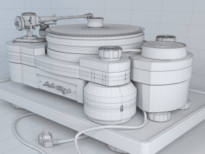 vinyl player techdas air force one 3D Model