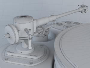 vinyl player techdas air force one 3D Model
