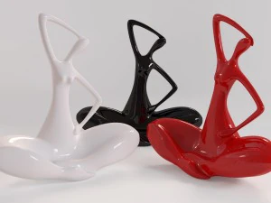 figurines three ladies 3D Model