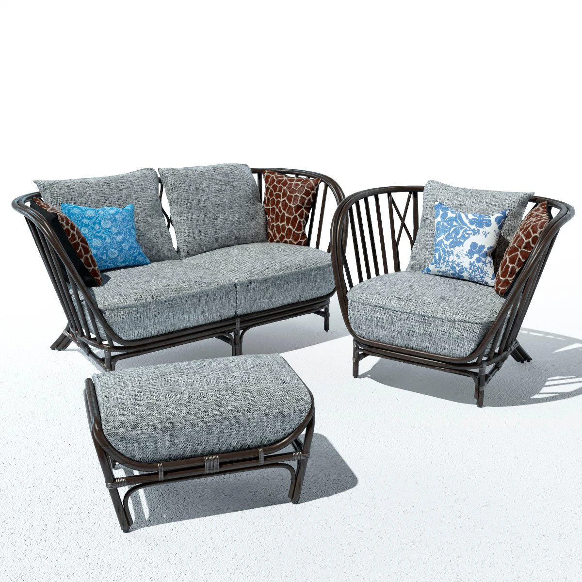 furniture for the terrace kyoto collection 3D Model .c4d .max .obj .3ds .fbx .stl .blend 