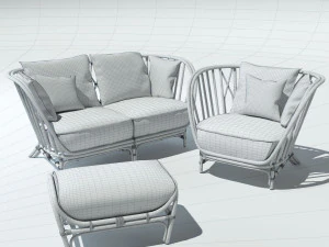 furniture for the terrace kyoto collection 3D Model