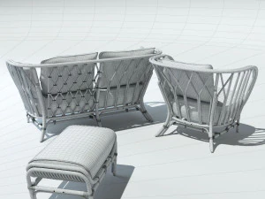 furniture for the terrace kyoto collection 3D Model