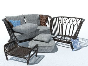 furniture for the terrace kyoto collection 3D Model