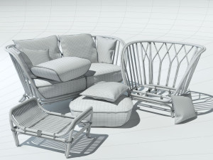 furniture for the terrace kyoto collection 3D Model