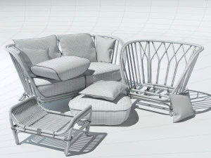 furniture for the terrace kyoto collection 3D Model