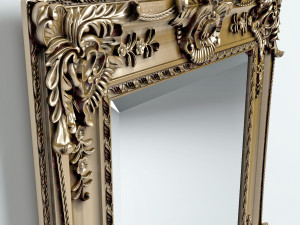mirror in classic frame 3D Model