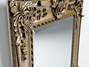 mirror in classic frame 3D Model