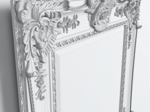 mirror in classic frame 3D Model