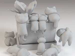 cats the decor 3Dモデル